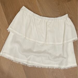 Bella Dahl White Elastic Top